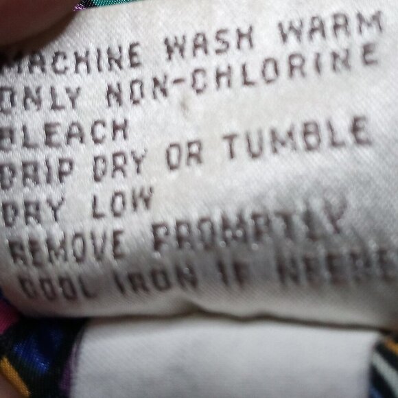 Vintage 70s Pykettes Paisley Hearts Rainbow Disco Button Shirt - Picture 4 of 6